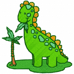 Dinosaur Embroidery Design 1 Dinosaur Embroidery Design 1